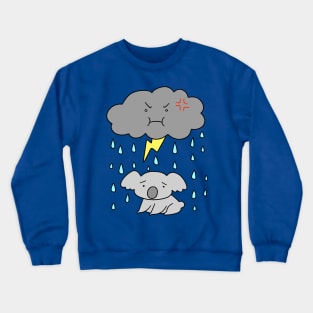 Storm Cloud Sad Koala Crewneck Sweatshirt